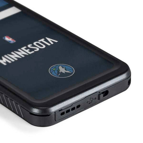 NBA Minnesota Timberwolves Jersey Galaxy S24 Waterproof Case